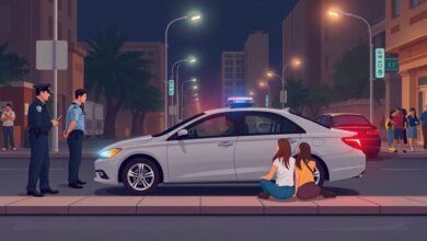 الشرطة تقبض على سيدة بلا رخصة تقود وتسبب صدمطالبتين بالعجوزة
