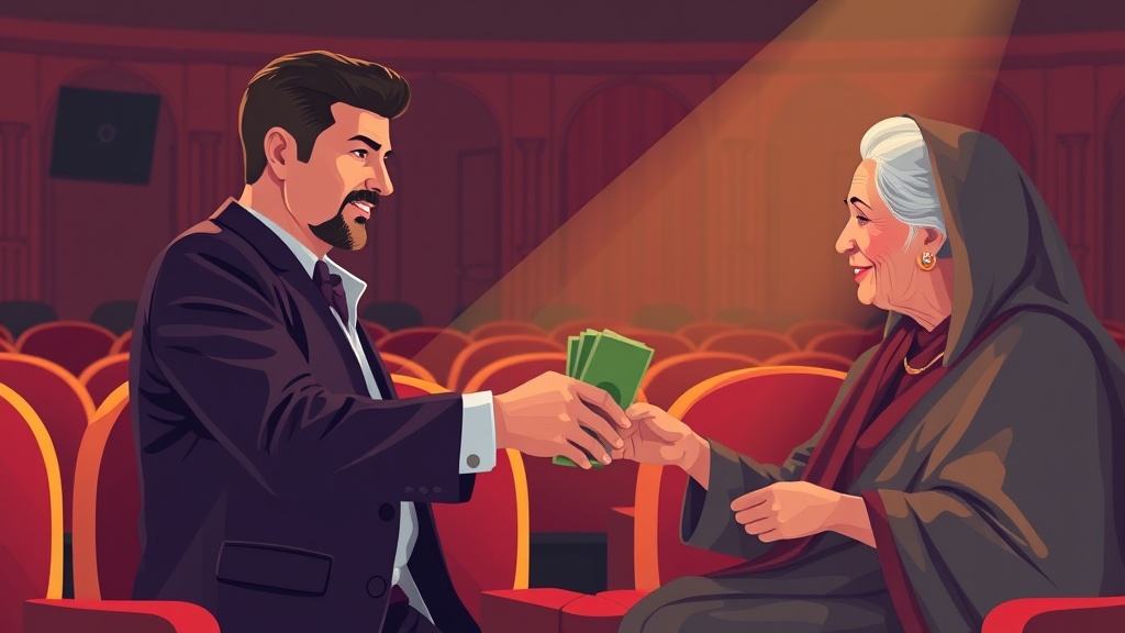 العوضي يستجيب لطلب سيدة مسنة ويرسل لها مبلغاً من المال خلال مشاهدة فيلم شمشون ودليلة
