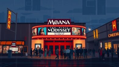 Moana يتصدر شباك التذاكر في بريطانيا وإيرلندا وتوقعات بانطلاق The Odyssey في 17 يوليو