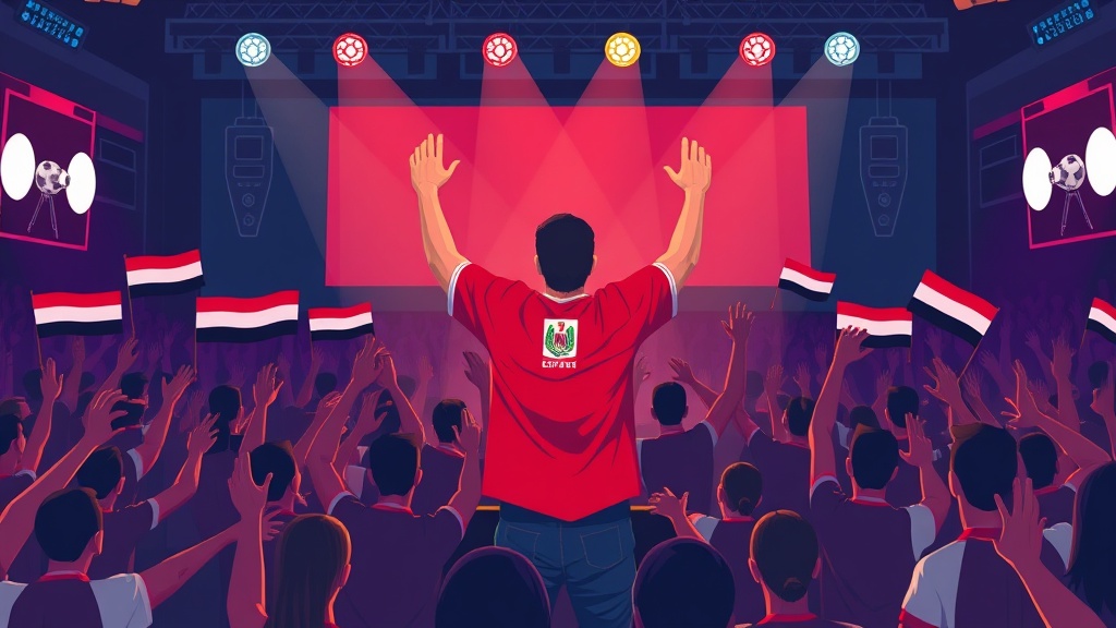 إيهاب توفيق يظهر بقميص منتخب مصر على المسرح في حفل بالزمالك بعد التأهل لدور الـ16 في المونديال