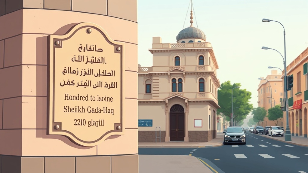 التنسيق الحضاري يضع اسم الإمام الأكبر جاد الحق ضمن مشروع عاش هنا
