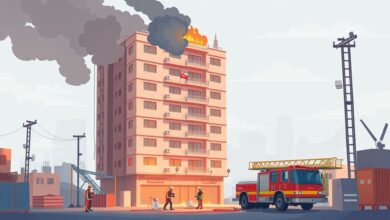 النيابة الإدارية بسوهاج تعاين حريق برج الاتصالات وتطلب تحريات البحث الجنائي