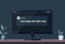 انقطاع كبير يضرب سبوتيفاي ويؤثر على Web Player مع ظهور رسالة 'لا يمكن التشغيل الآن'