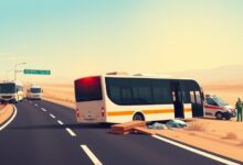 إصابة ستة أشخاص في انقلاب ميكروباص أعلى الطريق الصحراوي قرب أطفيح
