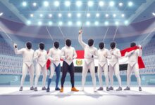 محمد السيد من الغربية يتوج بالبرونزية مع منتخب مصر في سلاح سيف المبارزة ببطولة العالم