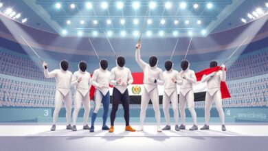 محمد السيد من الغربية يتوج بالبرونزية مع منتخب مصر في سلاح سيف المبارزة ببطولة العالم