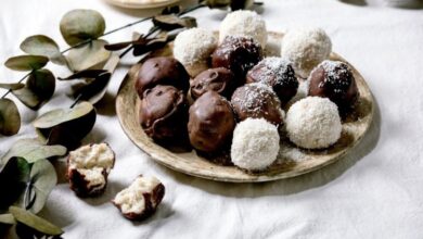 حلا كرات البسكوت: تحلية شوكولاتة سهلة التحضير