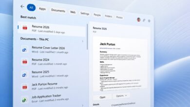 تطرح مايكروسوفت معاينة الإصدار Windows 11 Release Preview Build 26100.8942/26200.8942 مع تحسينات في مستكشف الملفات والبحث والوصول الصوتي،