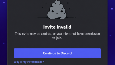 دليل عملي يوضح أسباب تعطل روابط دعوة Discord والخطوات العملية لإصلاح المشكلة، مع نصائح للتحقق من الرابط وتحديث التطبيق ومسح التخزين