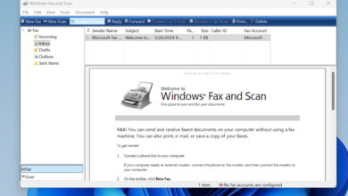 إظهار وتثبيت Windows Fax and Scan على Windows 11