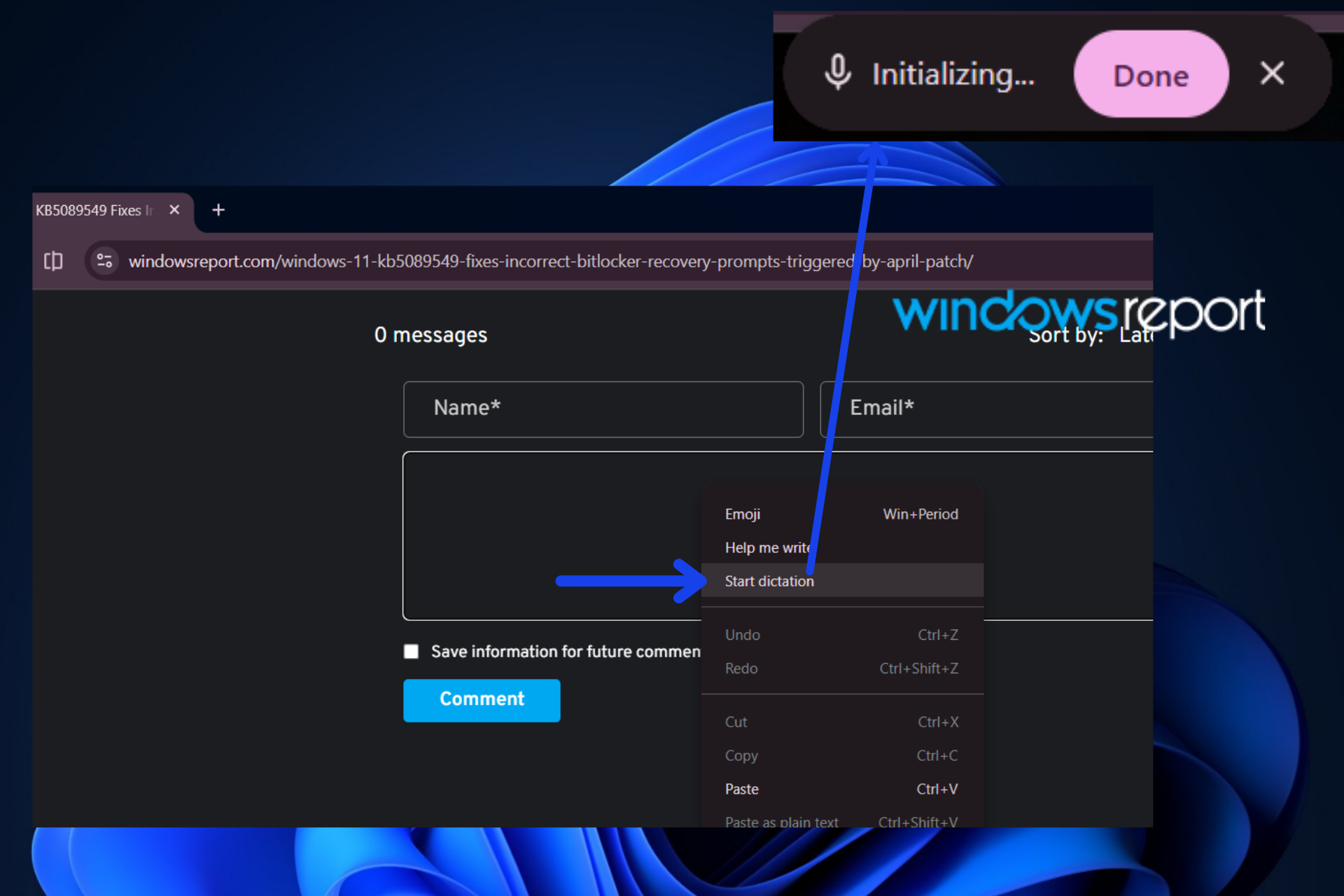 تعمل جوجل على إضافة تجربة إملاء صوتي أصلية داخل كروم على Windows 11 تسمح للمستخدمين بإدخال النص بواسطة الصوت، مع تلميحات عن كيفية