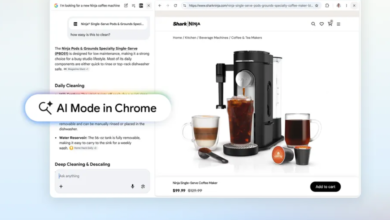 كروم يختبر اختصاراً لإدارة اتصال وضع Google Search AI Mode مع تطبيقات Google Workspace في إصدار Canary