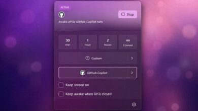 PowerToys Awake يتجه نحو واجهة منبثقة جديدة تسهل الوصول إلى الإعدادات والتحكم بشكل أسرع