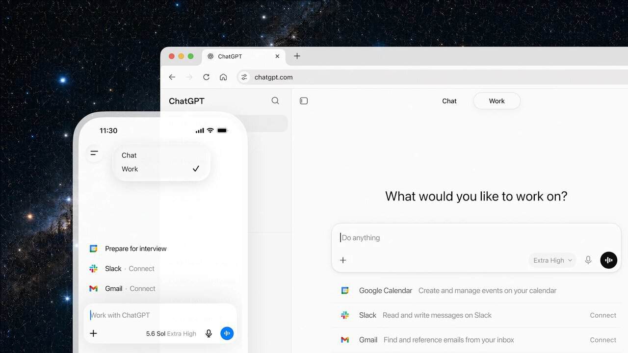 OpenAI تطلق ChatGPT Work لإدارة الأعمال عبر التطبيقات والملفات والمهام المؤسسية