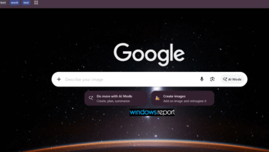 تستعرض نسخة Canary من Chrome شرائح اقتراح AI Mode أسفل مربع البحث في صفحة التبويب الجديدة، وتتيح الوصول بنقرة واحدة إلى مهام الذكاء