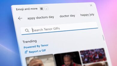 تعطل عرض GIF داخل لوحة الإيموجي في Windows 11 بسبب اعتمادطرف ثالث انتهى، ثم تم الاستغناء عن Tenor لصالح GIPHY عبر تحديث KB5095093. تعرف