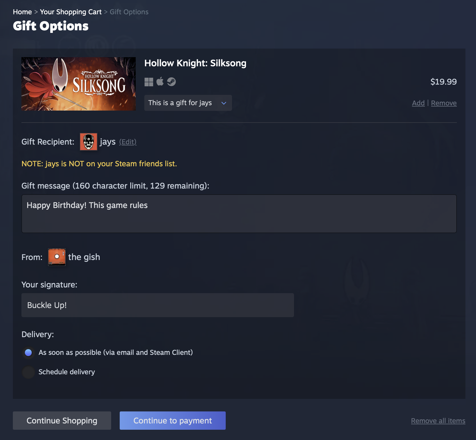 أعلنت Steam عن توسيع خيارات الإهداء، ليتيح لأي شخص شراء لعبة كهدية بدون الحاجة لفتح حساب، مع إيصال عبر البريد الإلكتروني وتحسينات في