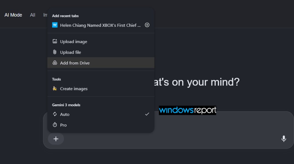 وضع الذكاء الاصطناعي في Chrome Canary يفتح محدد Google Drive للبحث والتصفية وإرفاق ملفات متعددة