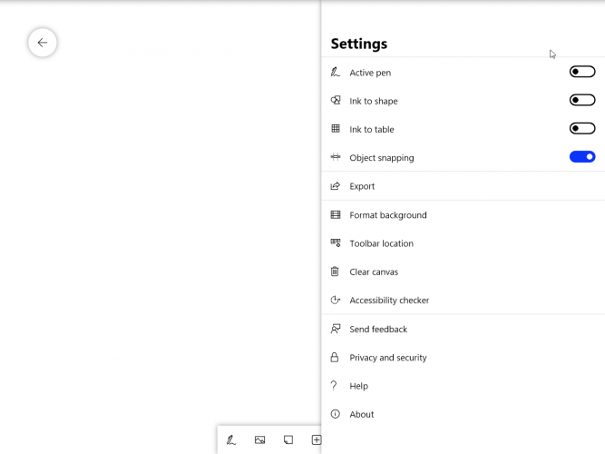 how to change the Whiteboard settings