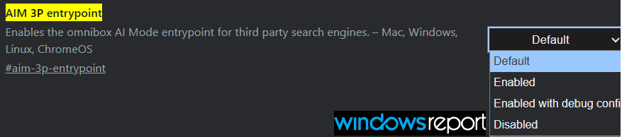 Chrome يختبر ظهور اختصار AI Mode لمحركات بحثطرفية في شريط العناوين