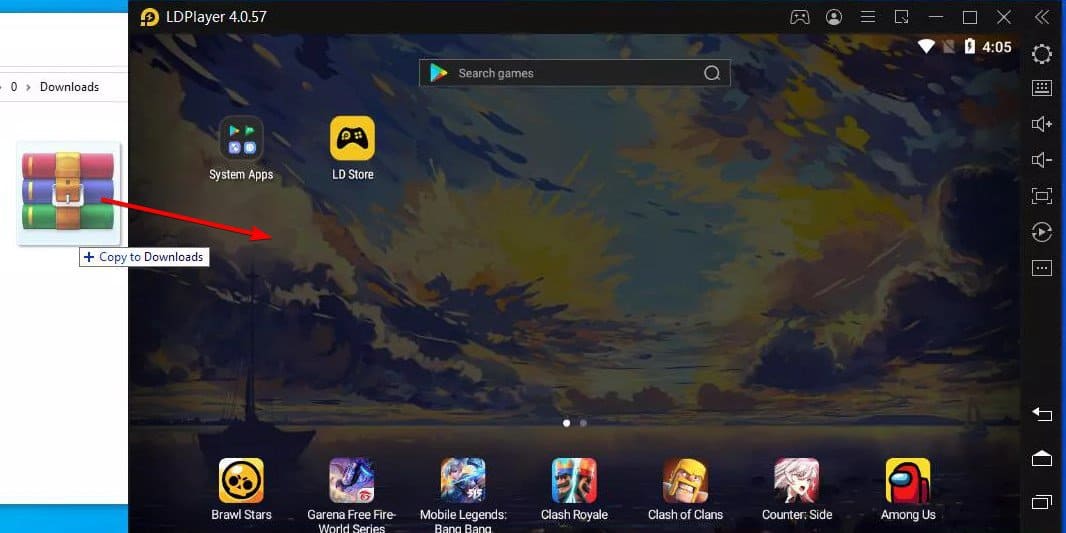 drag and drop ldplayer