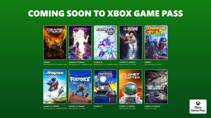 موجة يوليو 2026 من Xbox Game Pass: إضافة Tony Hawk's Pro Skater 1+2 وGears of War: Reloaded والمزيد