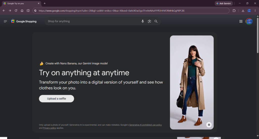 تشير التحديثات في إصدار Canary إلى ظهور إشعار يصل المستخدمين بتجربة افتراضية مدعومة بـ Gemini، مع صفحة إعدادات جديدة لإدارة الصورة