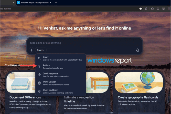 إجراءات Copilot في Edge Beta: ما الذي يمكن أن يفعله داخل المتصفح؟