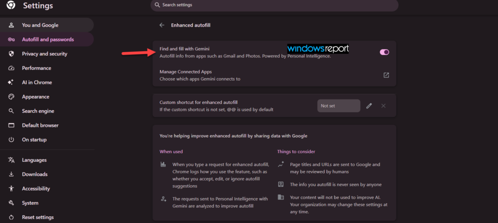 كروم يختبر ميزة Find and Fill with Gemini للملء التلقائي المدعوم بالذكاء الاصطناعي من Gmail وتطبيقات مرتبطة