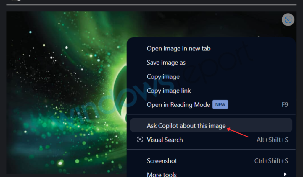 سيصبح بمقدور مستخدمي Edge إرسال أي صورة من صفحة الويب إلى Copilot بنقرة واحدة، ليحصلوا على تحليل وشرح مباشر دون مغادرة الصفحة.
