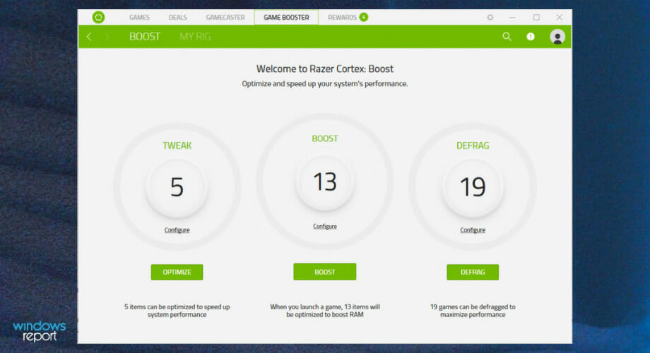 game booster software for Windows
