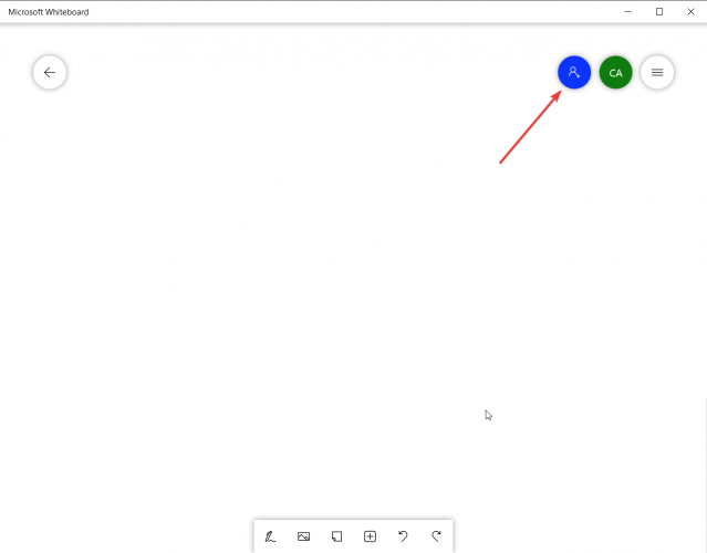 Adding team members in Whiteboard