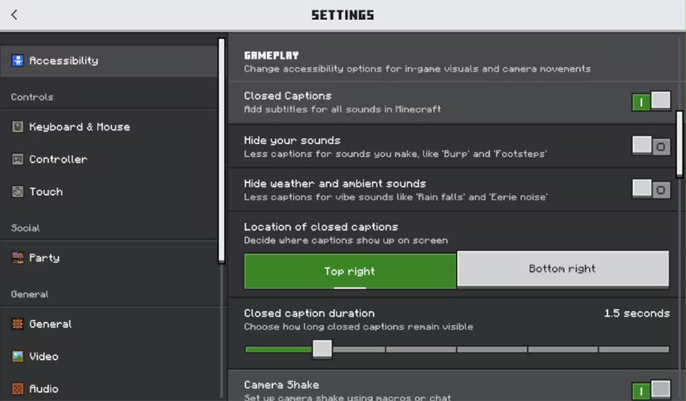 أصبحت Minecraft Bedrock Edition تدعم التعليقات المغلقة رسميًا، مما يوفر إشعارات نصية للصوتيات أثناء اللعب للمساعدة في التفاعل والدخول بشكل