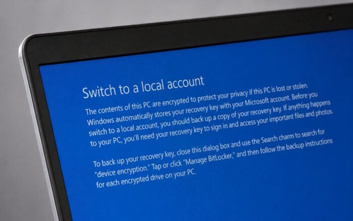 local account ui windows 11