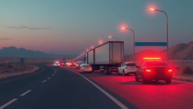 الداخلية تكشف تفاصيل واقعة اصطدام مقطورة بعدة سيارات على الطريق الصحراوي بالإسكندرية