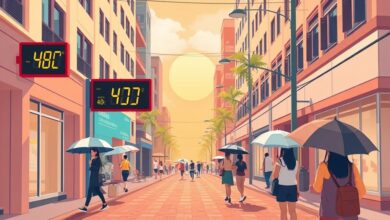 الأرصاد: استمرار ذروة الموجة الحارة اليوم وغدًا مع وصول الحرارة المحسوسة إلى 43 درجة مئوية