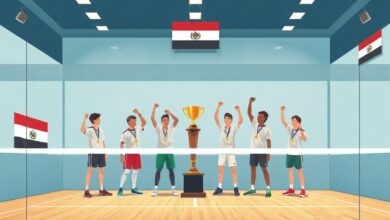بعثة الاسكواش تعود إلى القاهرة عقب إنجاز بطولة العالم لناشئي وناشئات الاسكواش 2026 في كندا