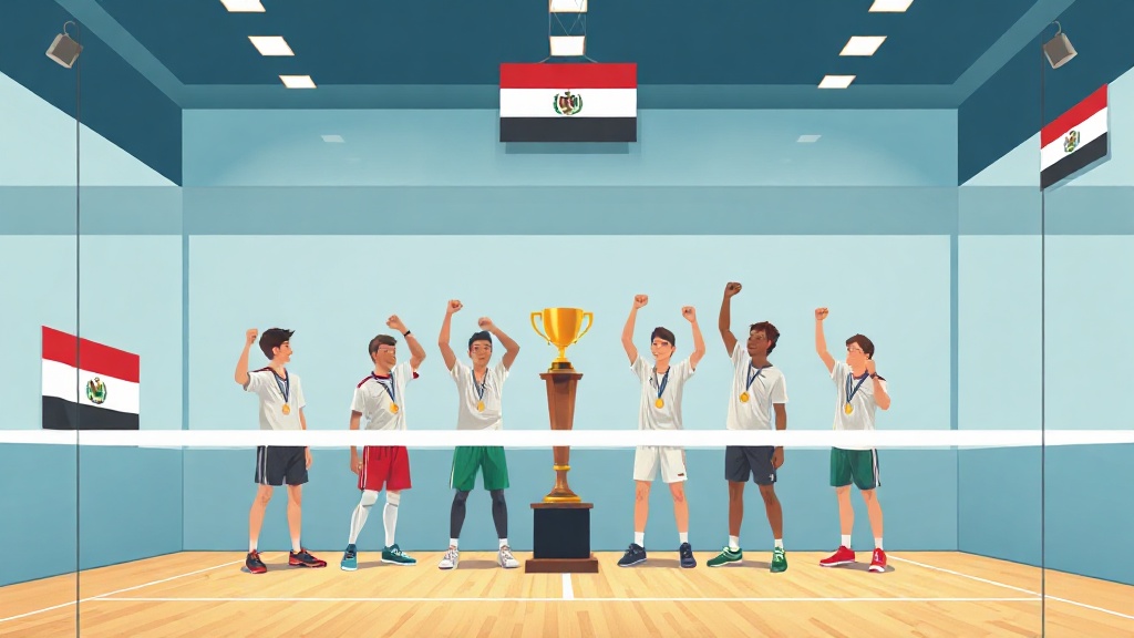 بعثة الاسكواش تعود إلى القاهرة عقب إنجاز بطولة العالم لناشئي وناشئات الاسكواش 2026 في كندا