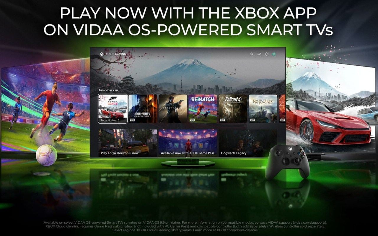 خدمة XBOX Cloud Gaming تصل إلى مزيد من تلفزيونات VIDAA وتلفزيونات Hisense