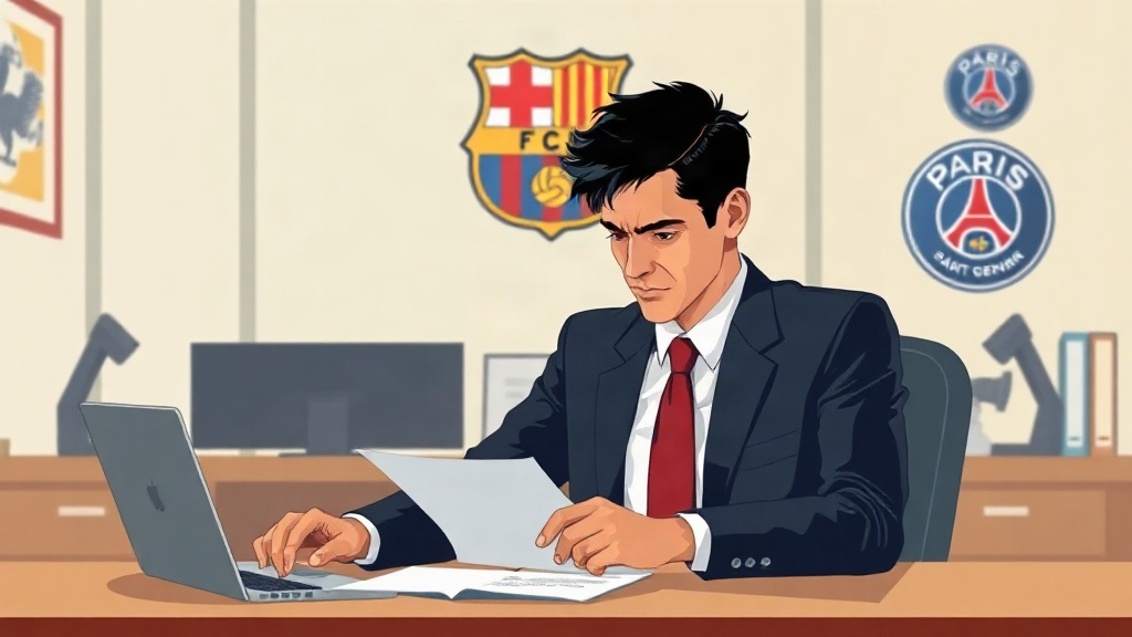 برشلونة في ورطة بسبب حمزة عبد الكريم وباريس سان جيرمان يترقب تحركاته