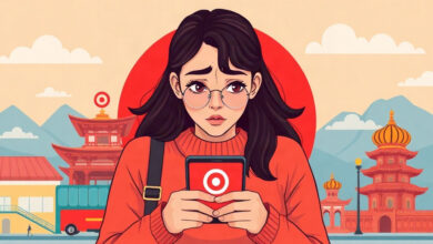 دليل يواجه المستخدمين عند تعطل تطبيق Target، مع الإشارة إلى وجود سبع حلول لمشاكل التحميل وتسجيل الدخول والدفع، وتأكيد أن غالبية القضايا
